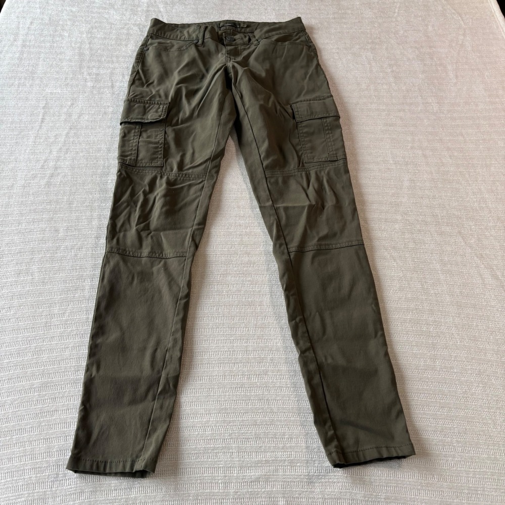 Prana Halle Cargo Pants Olive Green Hiking Outdoor Trousers Womens Size 0